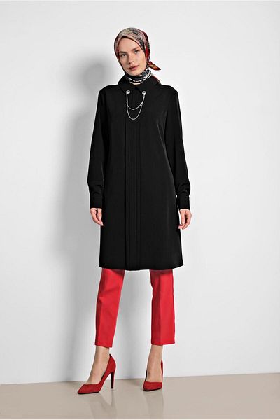TRENDTESETTÜR Women's Red Classic Cut Trousers 7554