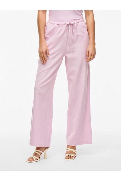VILA Hose mit mittlerer Taille