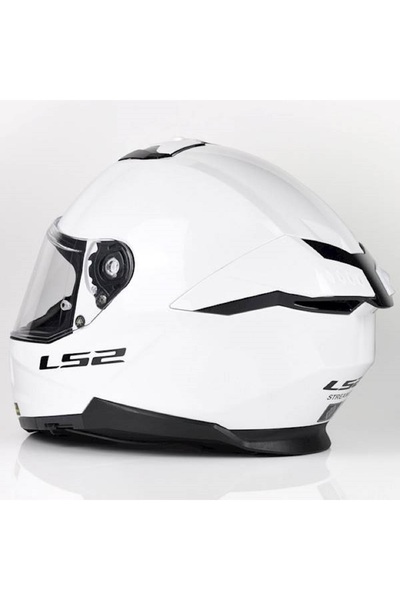 LS2 Stream 2 Beyaz Kapalı Motosiklet Kaskı Şeffaf Camlı