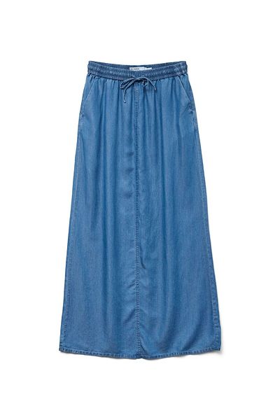 Vero Moda Rock VMFLEUR Mittlere Taille Langer Rock