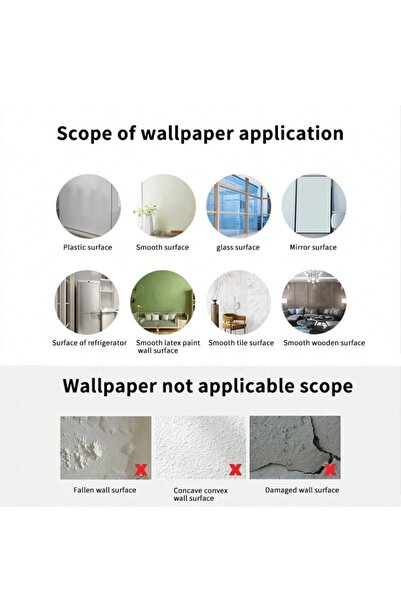 Generic 2 Rolls Self-adhesive Linen Look Wallpaper for Home Decor, Wall, Furniture, Kitchen,&Wall Repair