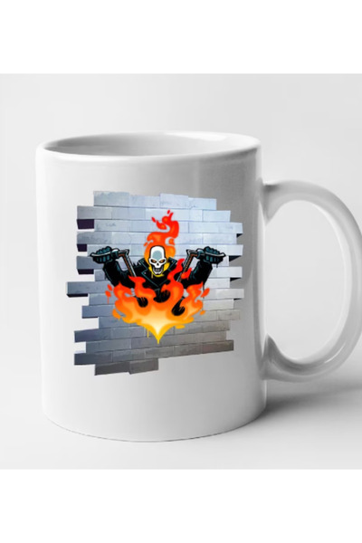 OEM Cana albă personalizată Fortnite - Johnny Blaze Spray, INOVATIX®. 330 ml