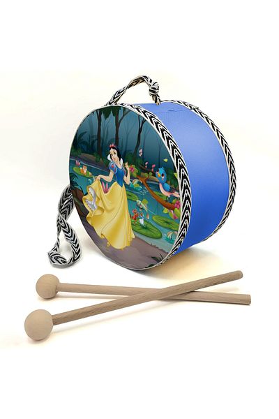 BAKSEPETE Cotton princess Printed leather toy children's drum blue (2-5 years)