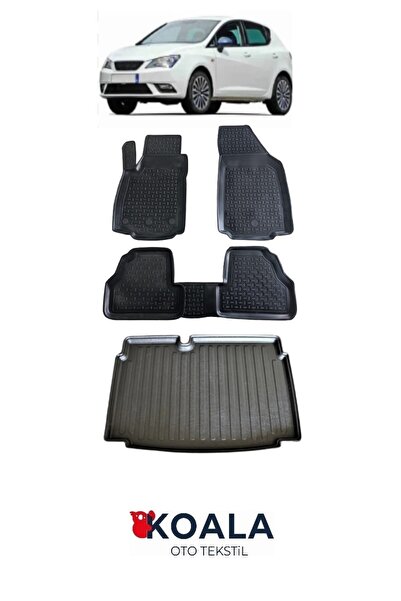 KoalaOtoTekstil Seat IBIZA 2009-2016 HB 3 KAPI / 5 KAPI Koala Havuzlu Paspas ...