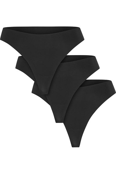Urban Classics Ladies Lasercut Tanga 3-pack