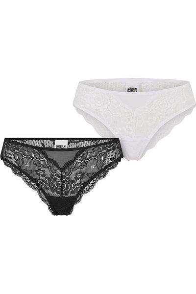 Urban Classics Ladies Allover Lace Brazilian 2-pack