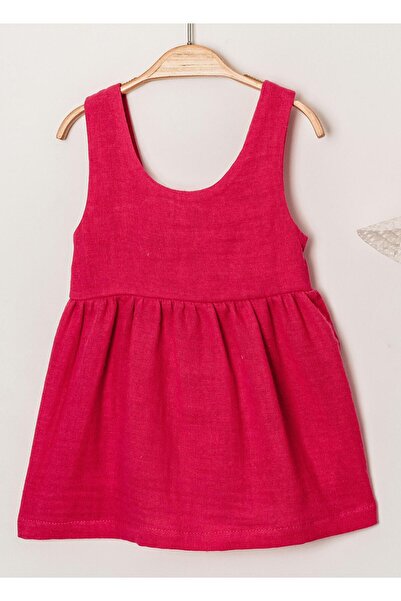 Chicsy Baby Tatlı Fitilli Şapkalı Fiyonklu Kız Bebek Elbisesi