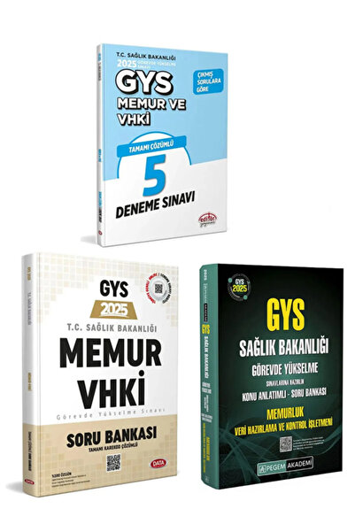Data Yayınları 2025 Data Editör Gys Sağlık Bakanlığı Memur-vhki Görevde Yükse...