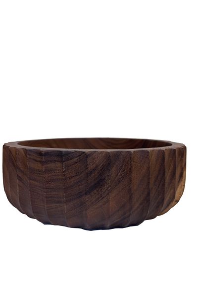 Billi Natural Thai Wood Salad And Serving Bowl, Capacity 19x8 Cm