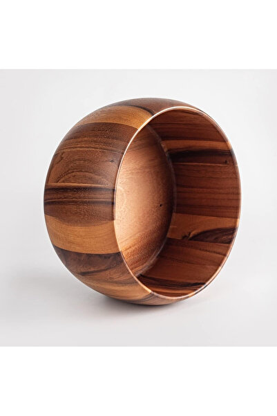 Billi Natural Thai Wood Salad And Serving Bowl, Capacity 22x10 Cm