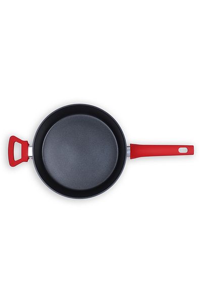LİVOO Red frying pan with lid MEP131R, diameter 26 cm