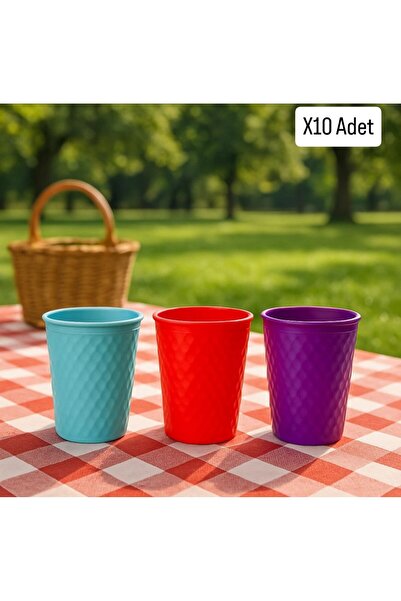 Metler Colorful 250 ml Plastic Cup Does Not Create Odor for Picnic Camping Mo...