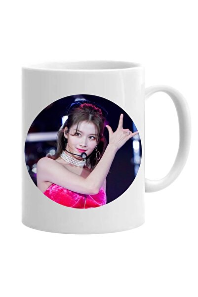 OEM Cana albă personalizată de două ori sana kpop, INOVATIX®. 330 ml
