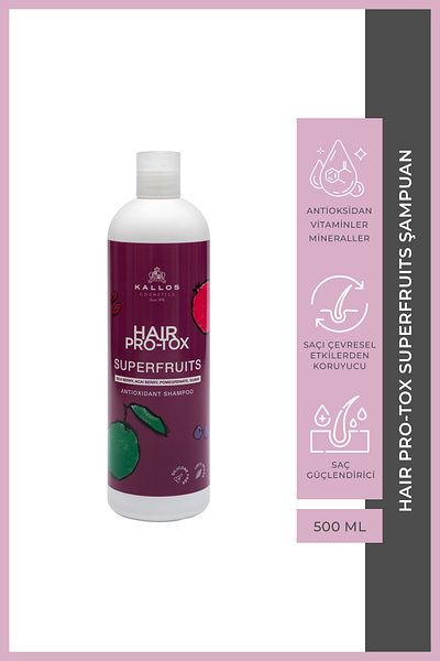 Kallos Cosmetics Kallos Hair Pro-Tox Superfruits Shampoo 500 ml 615113