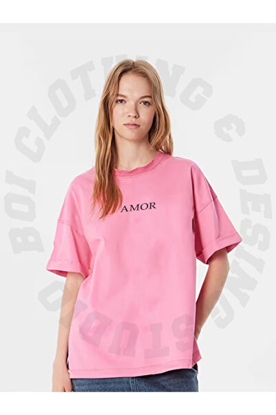 Boi Ženska majica Oversize - Doubt Cotton Fabric Summer Casual majica