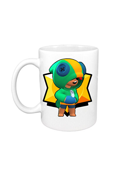 OEM Cana albă personalizată, Leon Brawl Stars Fortnite, INOVATIX®. 330 ml