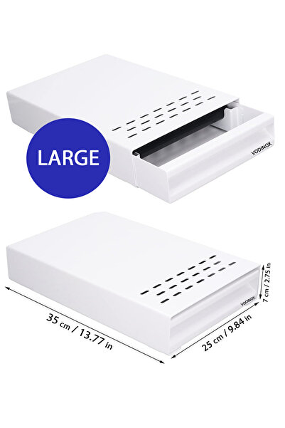 VODİNOX Posa Çekmecesi Kahve Atık Tablası Knock Box ( 25 X 35 X 7 CM) LARGE B...