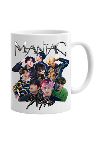 OEM Εξατομικευμένη λευκή κούπα Stray Kids Kpop Maniac, INOVATIX®. 330 ml