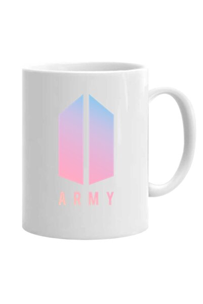 OEM Cană albă personalizată bts army, INOVATIX®. 330 ml