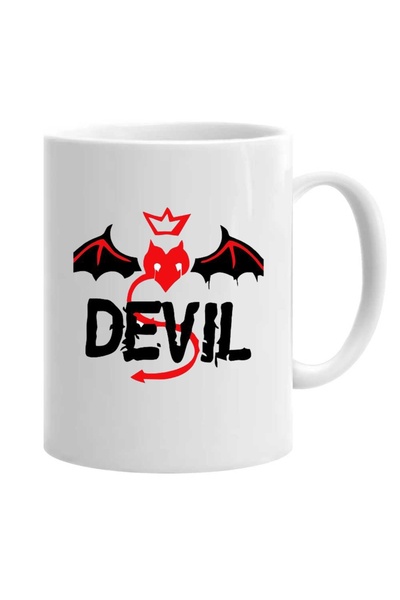 OEM Cană albă personalizată diavol, INOVATIX®. 330 ml