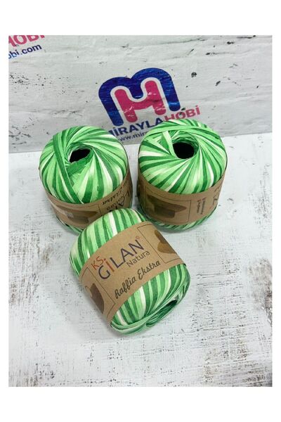 gilan Yarn Raffia Yarn Marbled 50 Gr