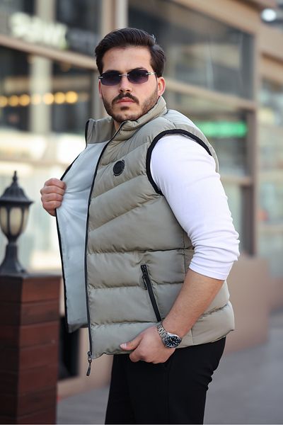 JESS PLUS New Season Men's Puffer Vest with Arma Detail