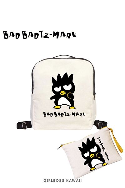 Girlboss Kawaii Σετ τσάντας Girlboss 2 τεμαχίων Badtz Maru Gudetama Hangyodon Tuxedosam Aggretsuko Rilakkuma
