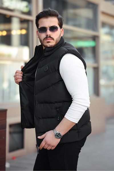 JESS PLUS New Season Men's Puffer Vest with Arma Detail