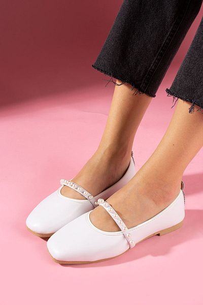 GÜLÇEM butik Üsküdar Pearl Babet White (No. 1, Small in Choice)