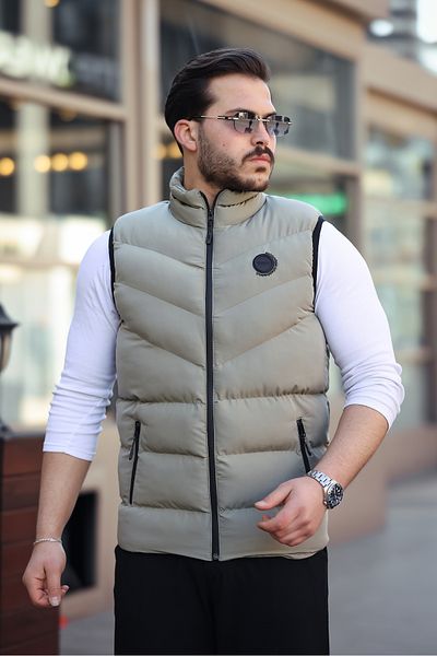JESS PLUS New Season Men's Puffer Vest with Arma Detail