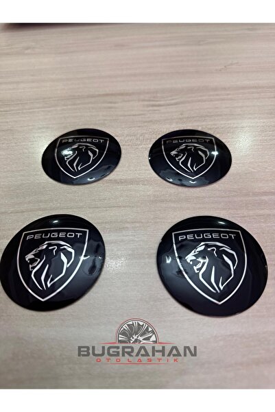 OEM Metal Yeni Peugeot Tasarım Jant Göbeği Göbek Arması 56 Mm A Kalite Sticke...