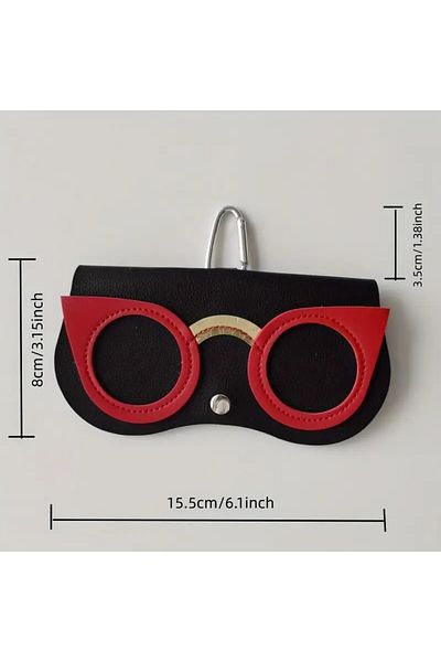 GlassySKY Cute Eyewear Case with Practical Easy Carrying and Access to Hang on Bag, Summer Accessory Fashion