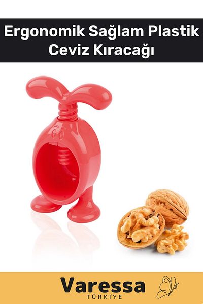 VARESSA Practical New Special Design Leisure Ergonomic Sturdy Plastic Shelled Nut Nut Almond Walnut Cracker