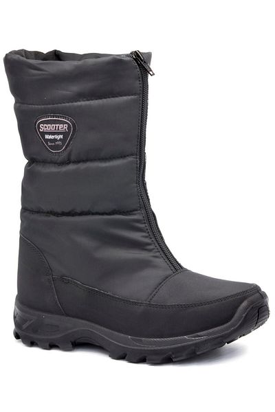 Scooter 5547 Μαύρες Never Waterproof Γυναικείες Μπότες Χιονιού