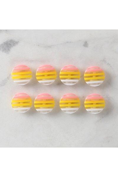 mk global Loren Crafts 8 pcs Patterned Button - 1086