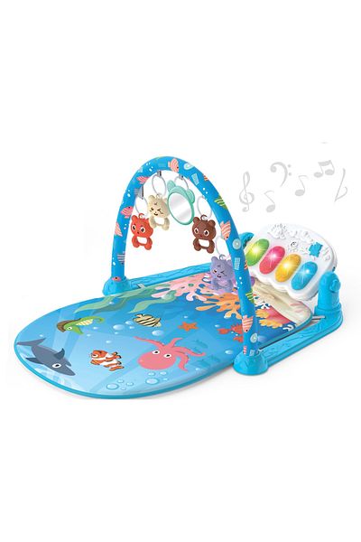 Homio Children's activity center, multicolor, Homio, with piano, toys and mirror, Ocean Life