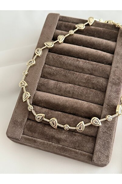 ANKA Accessories Vip 14 K Damlataş Kolye Gold