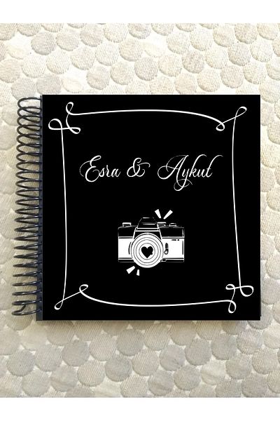 Koala Black Leaf Notebook, Memory Book Polocard, Photo Album, Polaroid Photo Album,