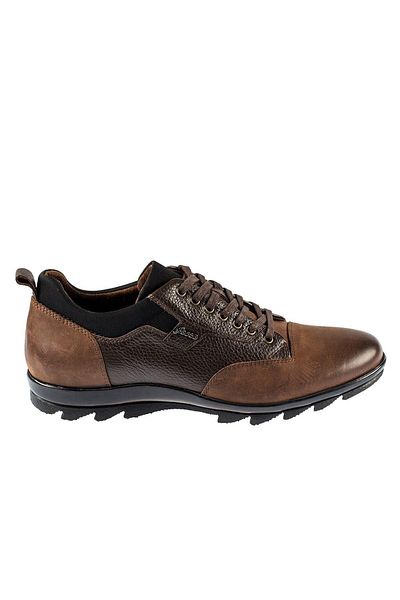 Fosco 9510 Lace-Up Genuine Leather Rubber Sole Warm Lining Winter Men's Shoes