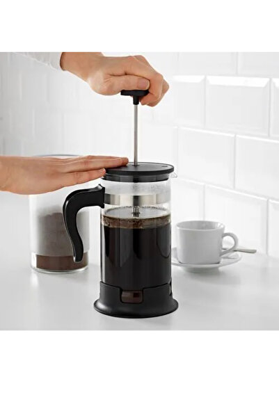 IKEA Premium Ürün Kaliteli Üretim Pratik Kullanım Şık Tasarım Kullanışlı 1 Lt French Press UPPHETTA