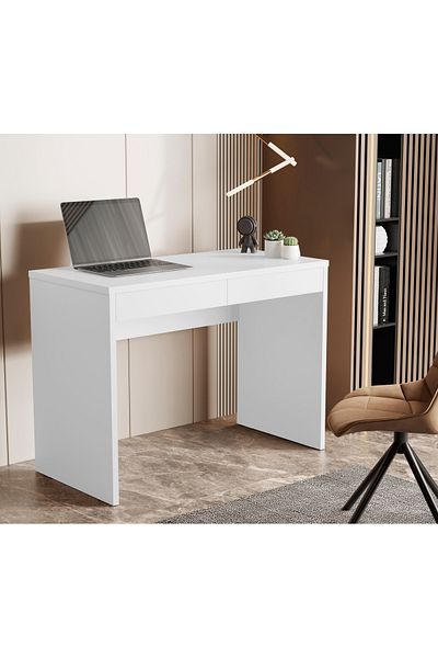 JB Moviecs Home computer table for office and home rooms, white color, 110*81*54