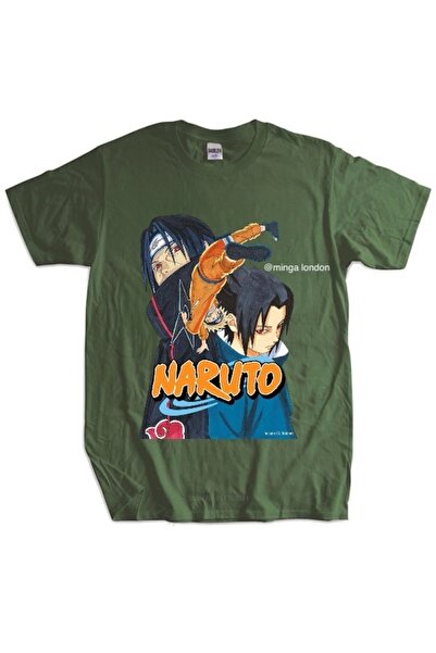 Minga London Naruto Japan Animation Maped Fore Print Oversize T-Shirt