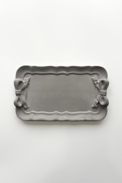 sin istanbul Bow Rectangular Plate Gray