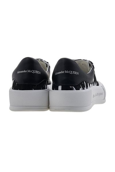 ALEXANDER MCQUEEN Plimsoll'Geaffiti' Leather Sneakers