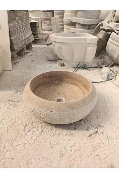 Dkmar TRAVERTEN DIŞI TARAMA MERCİMEK LAVABO