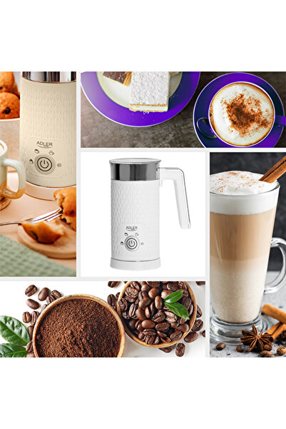 adler Spumator de lapte AD 4495, 500 W, bază rotativă la 360°, 0,3 l lapte, 0,13 l spumă (smântână)