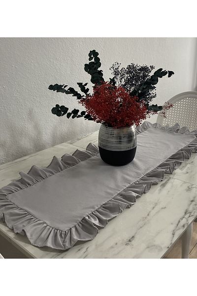 LILYUM Runner Bumbac Poliester Volanat 40x140 Cm