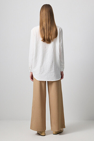 Touché Privé Oversize Shirt with Embroidery Detail