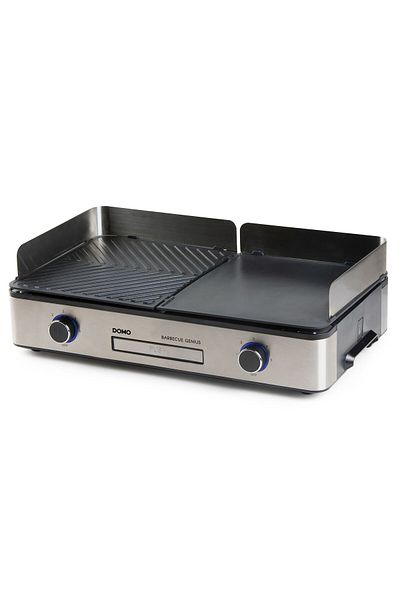 Domo Gratar electric Genius cu 2 suprafete de gatit Domo DO9259G, 2400 W