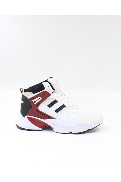M.P. Mp 2635 Alb Bordo 36-39 Pantofi Sport Boğazlı Unisex